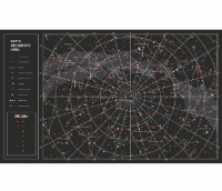 Карта звездного неба с подсветкой